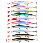 Floating Minnow Hard Bait, Laser Finish, Long Cast – product photo