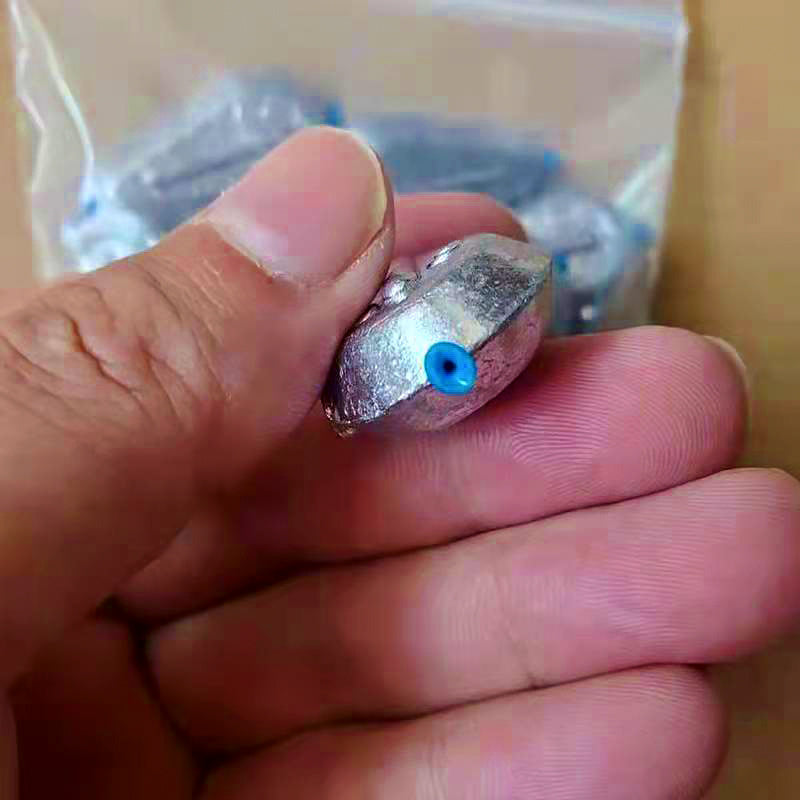 Heart Shape Flat Sinker, Plastic Core, 0.35–14.1 oz (10–400 g) – product photo