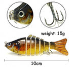 Jointed Swimbait Hard Lure, 10 cm (3.9 in) 15 g (0.53 oz) – product photo