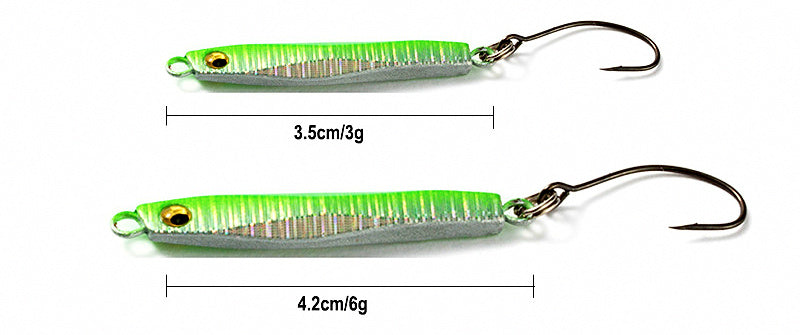 Mini Metal Casting Jig, 3 g / 6 g (0.11 / 0.21 oz) – product photo