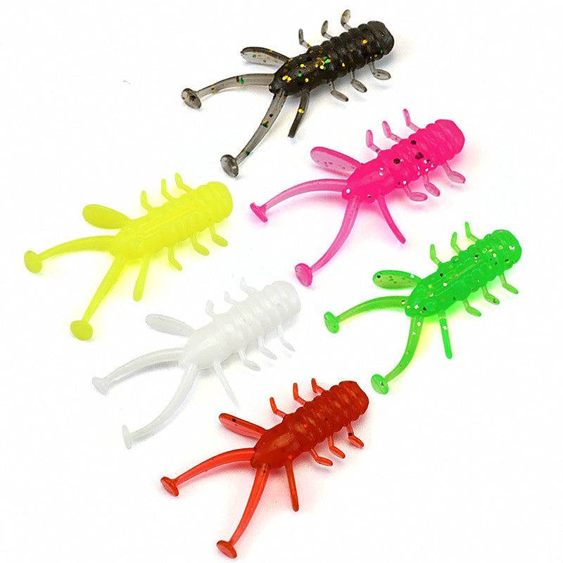 Double Tail Soft Plastic Lure Set, 30 Pcs, Floating