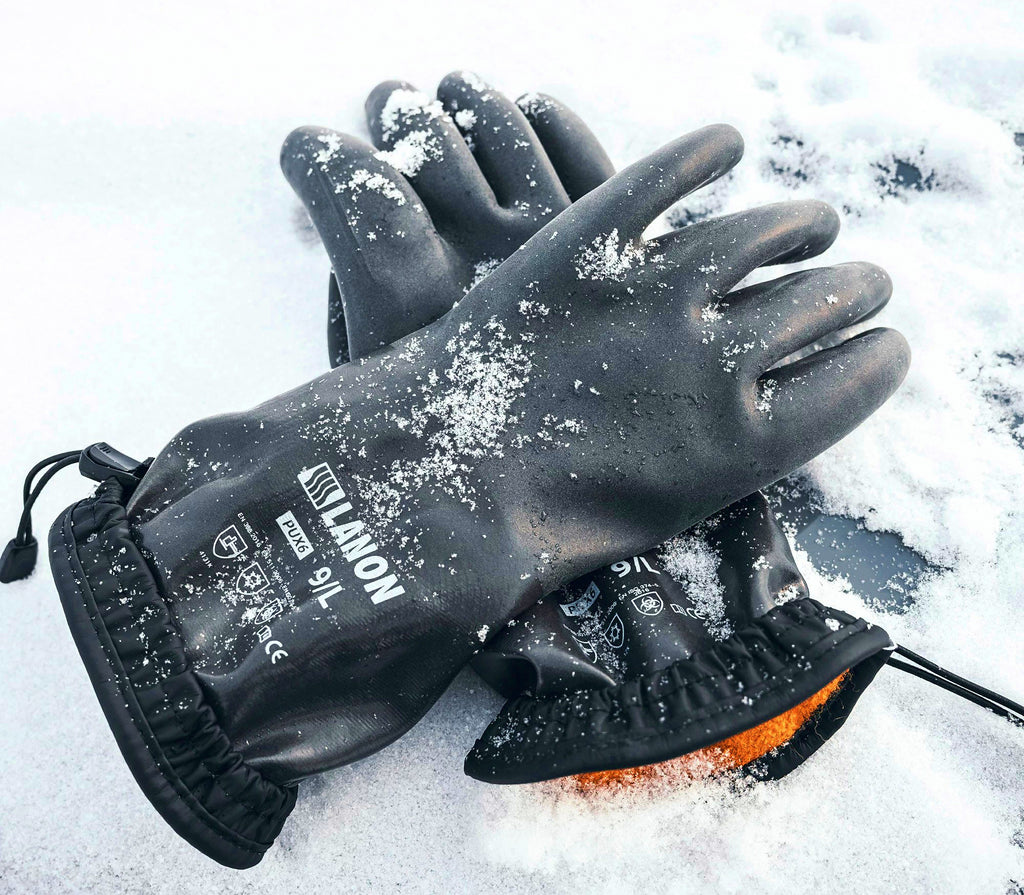 Insulated Anti-Slip Full-Finger Fishing Gloves, Fleece-Lined – product photo