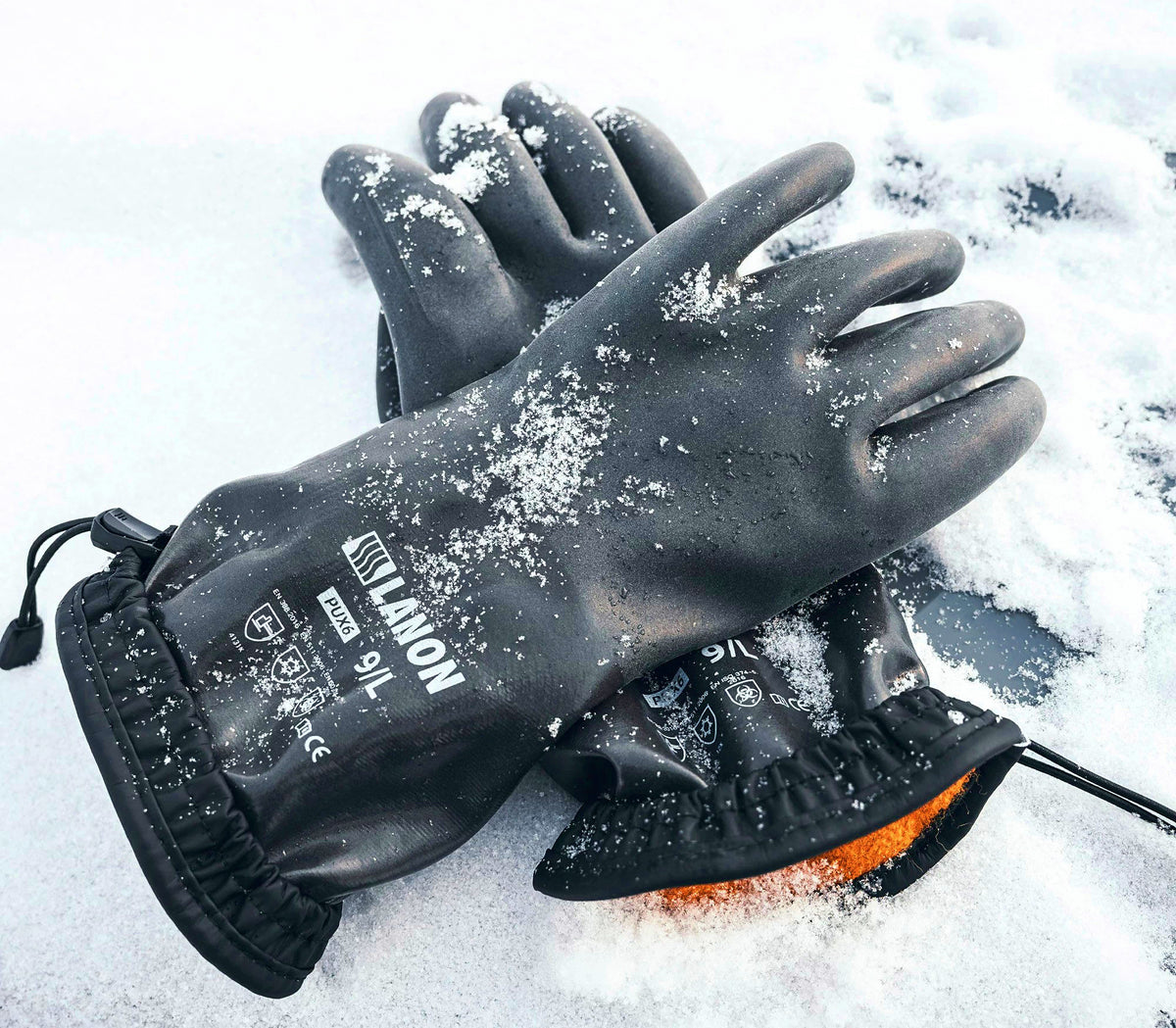 Insulated Anti-Slip Full-Finger Fishing Gloves, Fleece-Lined – product photo