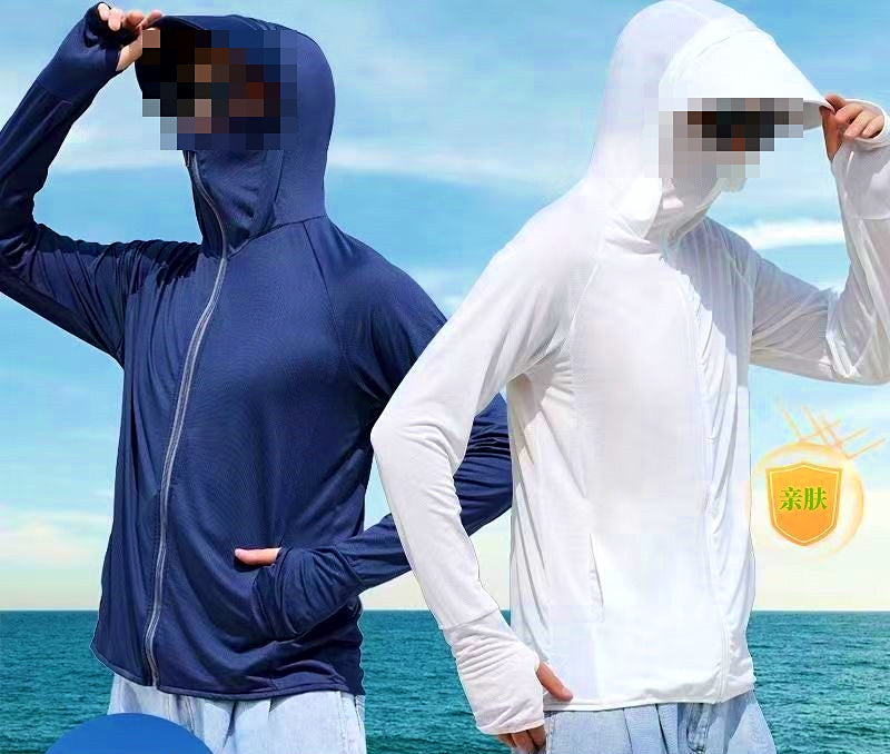 Men's UPF 30+ Fishing Sun Hoodie, Detachable Brim – product photo