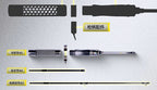 Ultralight 5-Piece Travel Rod, 1.5–1.68 m (4.9–5.5 ft) – product photo