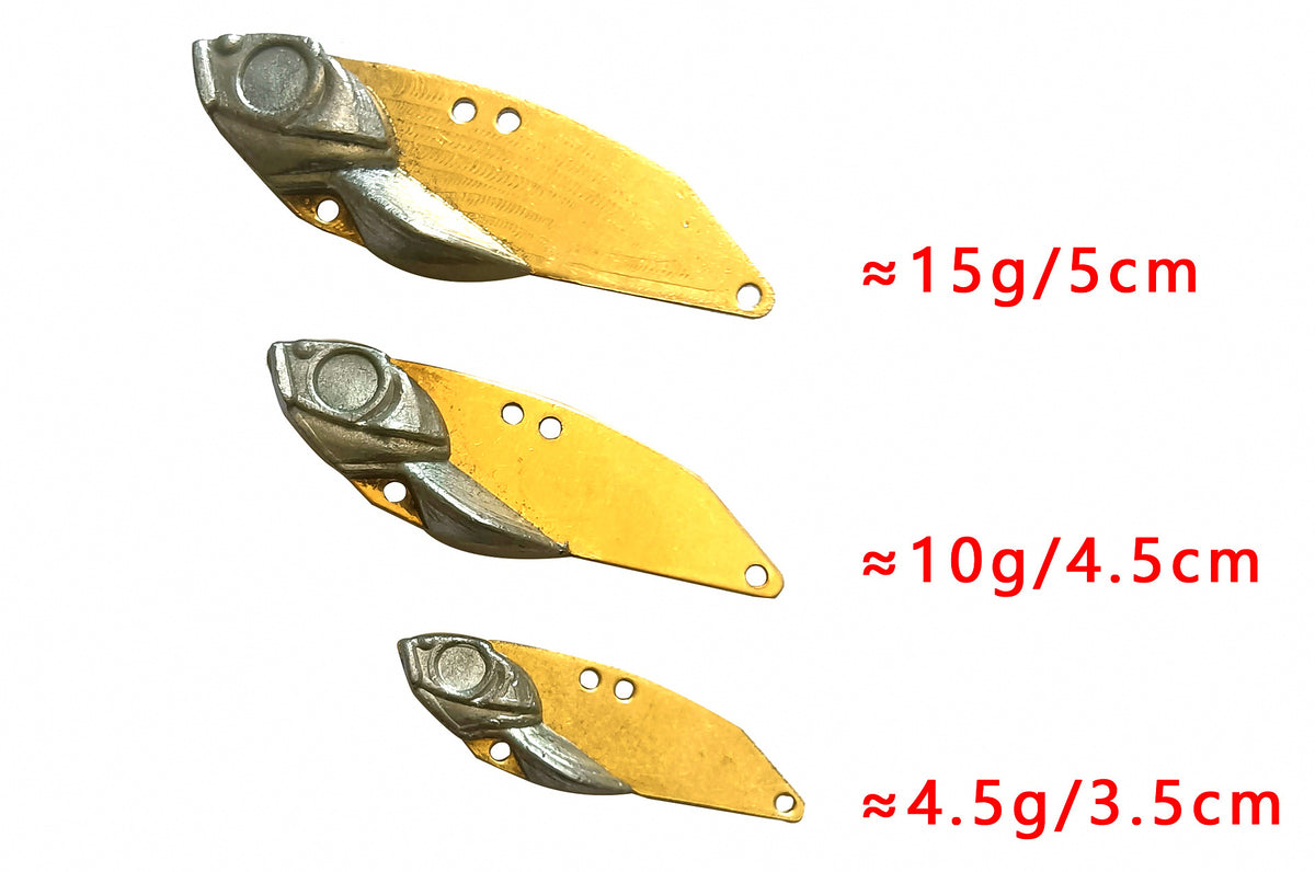 Unpainted Lead VIB Blade Bait, 4.5-15 g (0.16-0.53 oz) – product photo