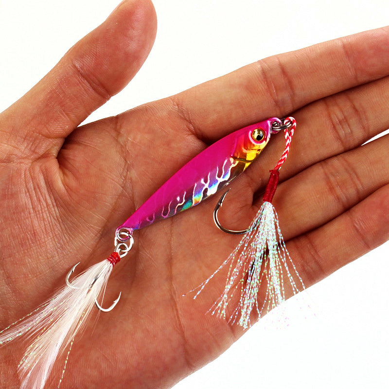 Casting Metal Jig with Dressed Hooks, 8–25 g (0.3–0.9 oz) – product photo