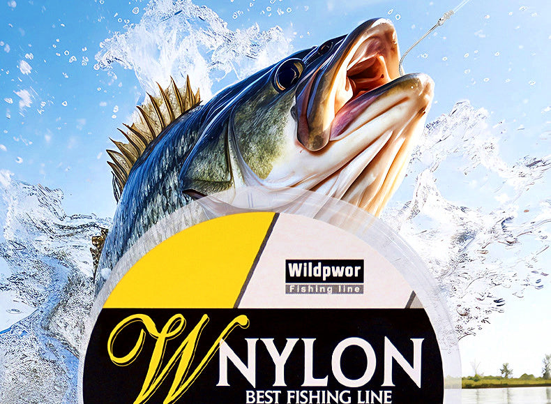 Clear Nylon Monofilament Fishing Line, Japanese Size 0.6–8 – product photo