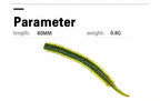 Sandworm Soft Bait, 8 cm (3.1 in), 20 Pack, Salt-Scented – product photo
