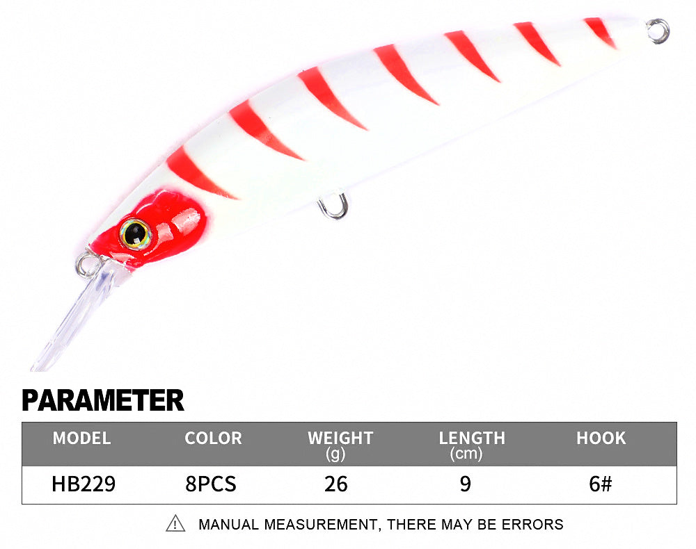 Glow Sinking Minnow Hard Bait, 9 cm (3.5 in) 29 g (1.0 oz) – product photo
