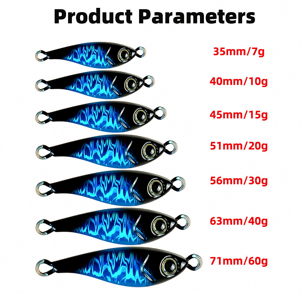 Laser Casting Metal Jig, 7–60 g (0.2–2.1 oz) – product photo