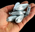 Galvanized Leaf Sinker with Ring, 1–4 oz (30–120 g) – product photo