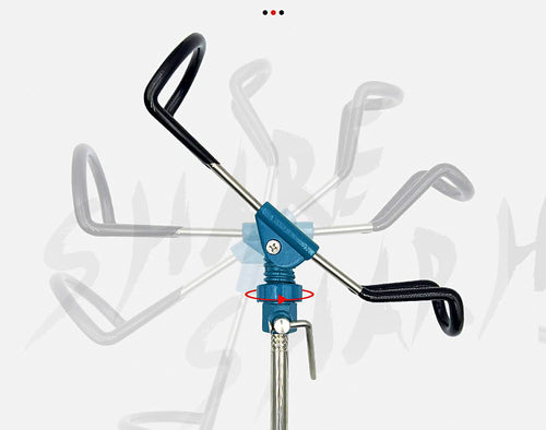 Stainless Steel Rod Holder, Ground Spike Rod Stand – product photo