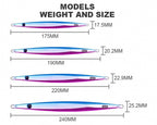 Plated Fast-Sink Metal Jig, 100–500 g (3.5–17.6 oz) – product photo
