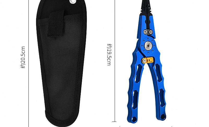 Aluminum Fish Gripper Pliers with Lock, Hook Remover – product photo