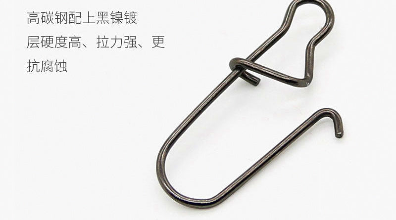 Long Snap Swivel with Figure-8 Ring, Sizes #0–#4 (100 pcs) – product photo