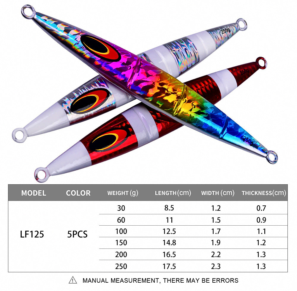 Glow Slow Pitch Jig, 30–250 g (1.1–8.8 oz) – product photo