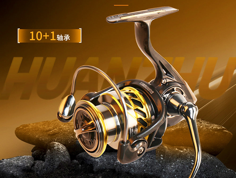 Spinning Reel with Metal Shallow Spool, Sizes 1000–4000 – product photo