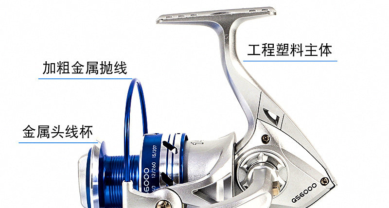 Spinning Reel 1000–7000, Interchangeable Handle, 5.2:1 – product photo