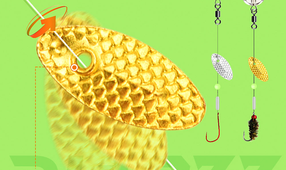 Pre-Tied Sequin Fly Hooks with Casting Aid, 5-Pack – product photo