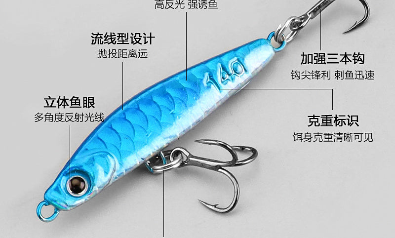 Fish Scale Metal Jig, 10–40 g (0.35–1.4 oz) – product photo