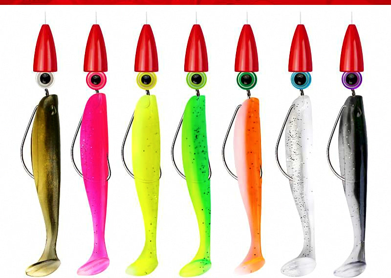 Pre-Tied Texas & Drop Shot Rig Kit, Bullet Weight, Soft Bait – product photo