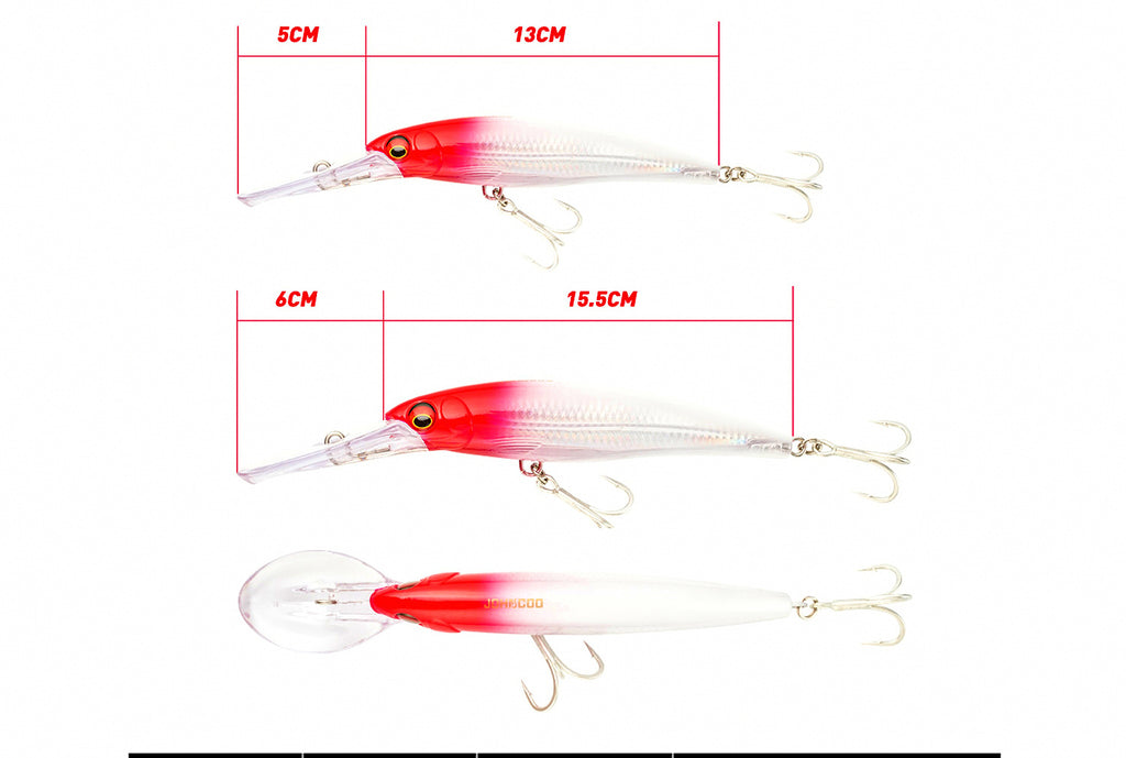 Floating Trolling Minnow Lure, 49 g & 69 g (1.7 & 2.4 oz) – product photo