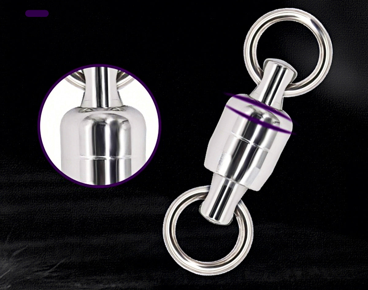 Stainless Steel Double Bearing Swivel, Size 5 & 6, 5 or 10 Pack – product photo
