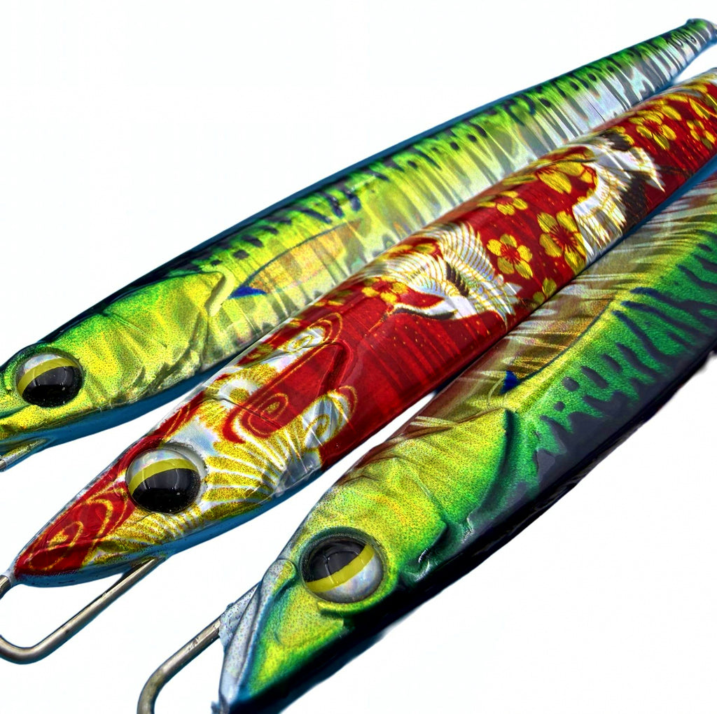 Fast Sinking Metal Jig, 100–120 g (3.5–4.2 oz), UV Glow