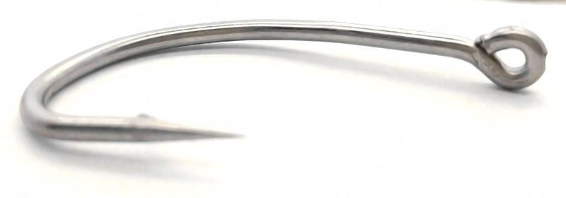 Stainless Steel Barbed Short Shank Hooks, Sizes 0.5–6 – product photo