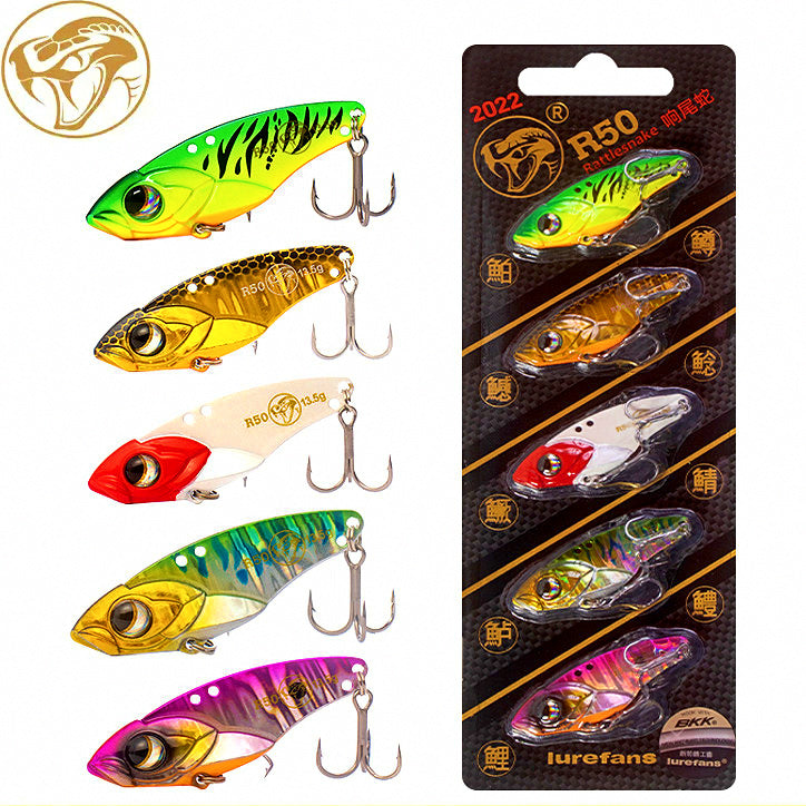 VIB Blade Bait Lipless Crankbait, 3.5–13.5 g, 5-Pack – product photo