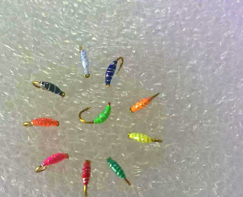 Silver Wire Nymph Fly Hooks, Barbed, Sizes 12–20 – product photo