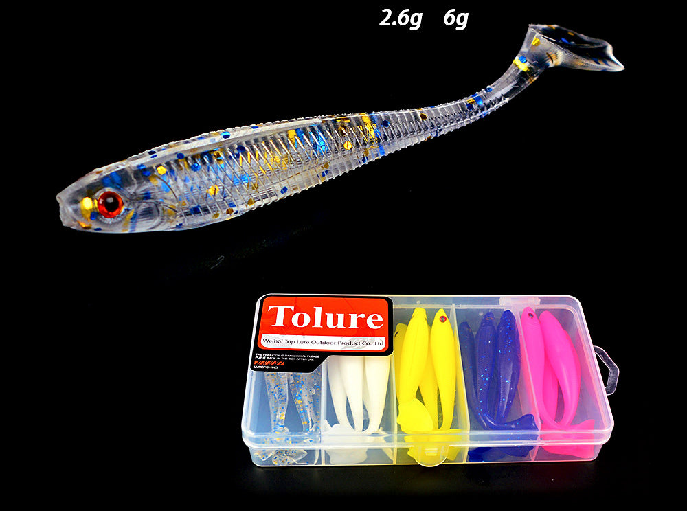 Paddle Tail Soft Swimbait Kit, 6.5 cm (2.6 in) or 9.5 cm (3.7 in) – product photo