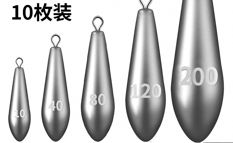 Teardrop Casting Sinker with Eye, 0.35–7 oz (10–200 g) – product photo