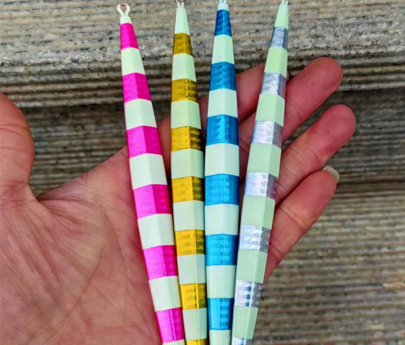 Glow Stripe Metal Jig, 80–350 g (2.8–12.3 oz) – product photo