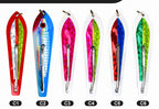Bow-Shaped Metal Trolling Lure, Single Hook, Stainless Steel – product photo