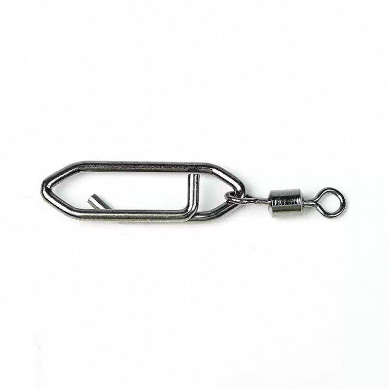 Stainless Steel Barrel Swivel & Snap Connector, Sizes 8 to 1/0