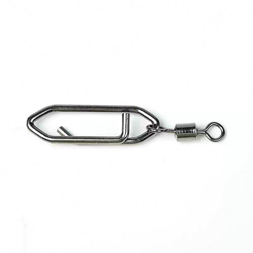 Stainless Steel Barrel Swivel & Snap Connector, Sizes 8 to 1/0