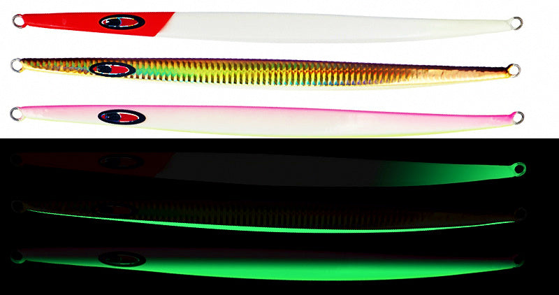 Glow Metal Jig, 170 g (6.0 oz), Long Crescent Body – product photo