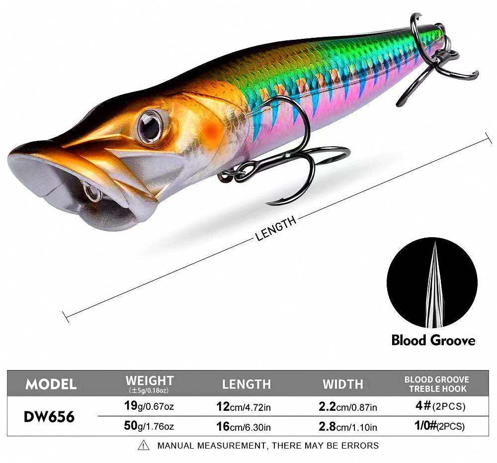 Topwater Surface Lure, 50 g (1.8 oz) Floating Long-Cast Bait – product photo
