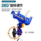 Stainless Steel Rod Holder, Self-Locking Ground Spike, Blue – product photo