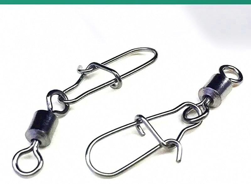 Barrel Swivel with Reinforced Snap, Sizes 14 to 4/0 – product photo