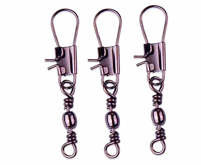 Barrel Swivel with Safety Pin Snap, Sizes 14 to 5/0 – product photo