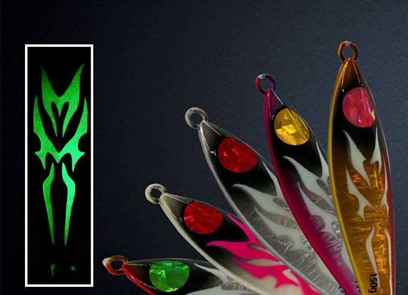 Slow Pitch Jig, 80–200 g (2.8–7.1 oz), Glow & Laser Colors – product photo