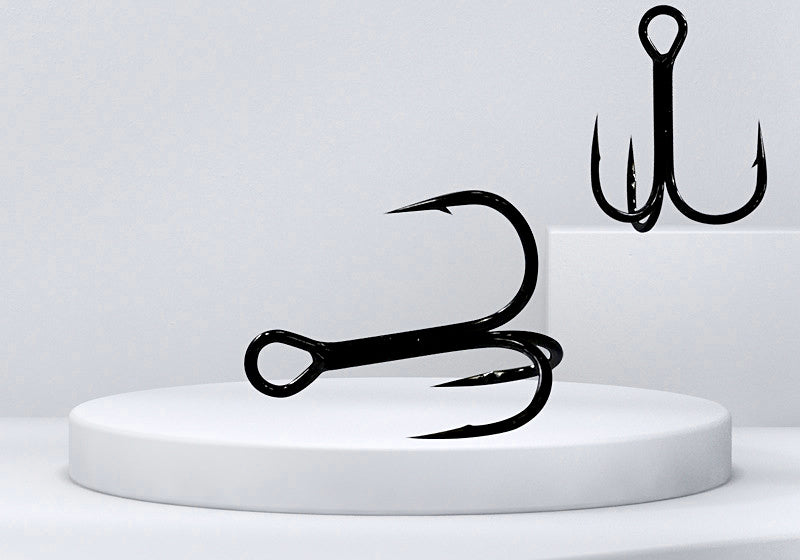 Barbed Treble Hooks, High Carbon Steel, Size 18 to 3/0 – product photo