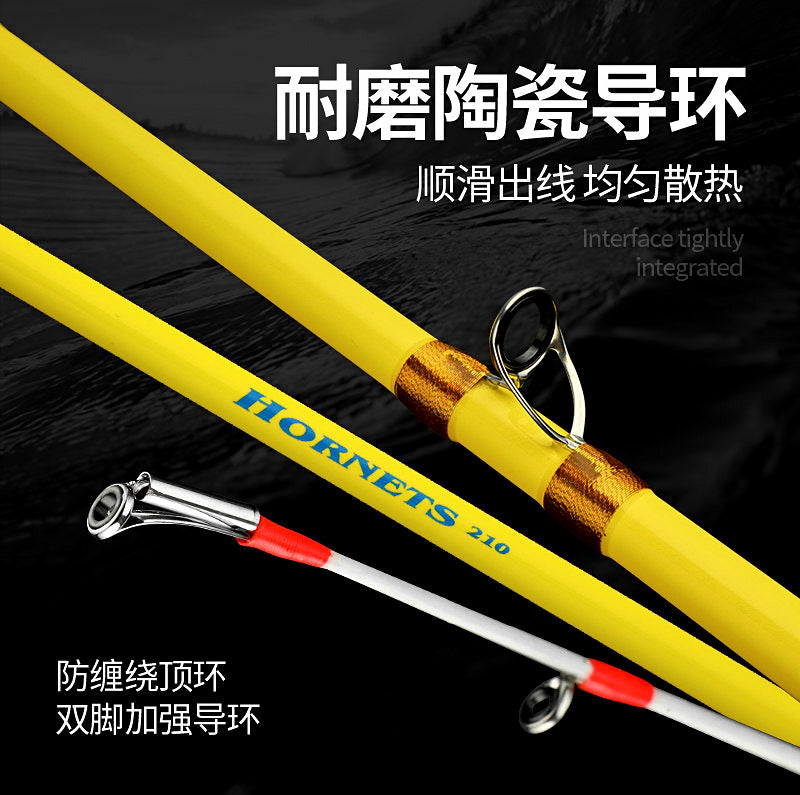 Offshore Boat Fishing Rod, 2-Piece Carbon, 2.1–2.7 m (6.9–8.9 ft) – product photo