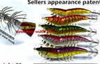 3D Wood Shrimp Squid Jig, Size 3.5, Glow – product photo