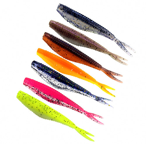 Two-Tone Forked Tail Soft Bait, 6 cm & 7 cm (2.4 in & 2.8 in) – product photo