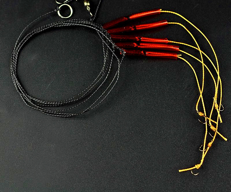 Pre-Tied Multi-Hook Rigs, Wire/Braid/Shikake, 10 Packs – product photo
