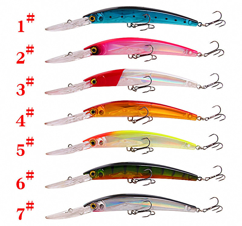 Long Lip Floating Minnow Lure, 23 g (0.8 oz), 20 cm (7.9 in) – product photo